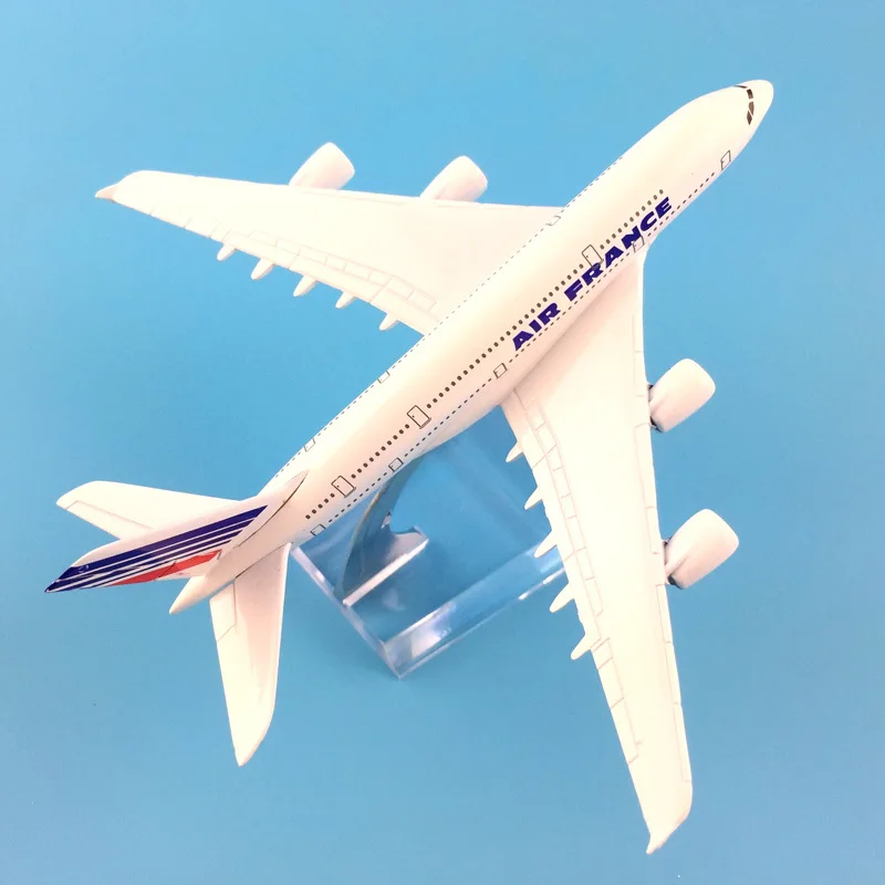 Air France Аэробус A380 с трёхмерными чертёжами Diecast металлические модели самолетов (16