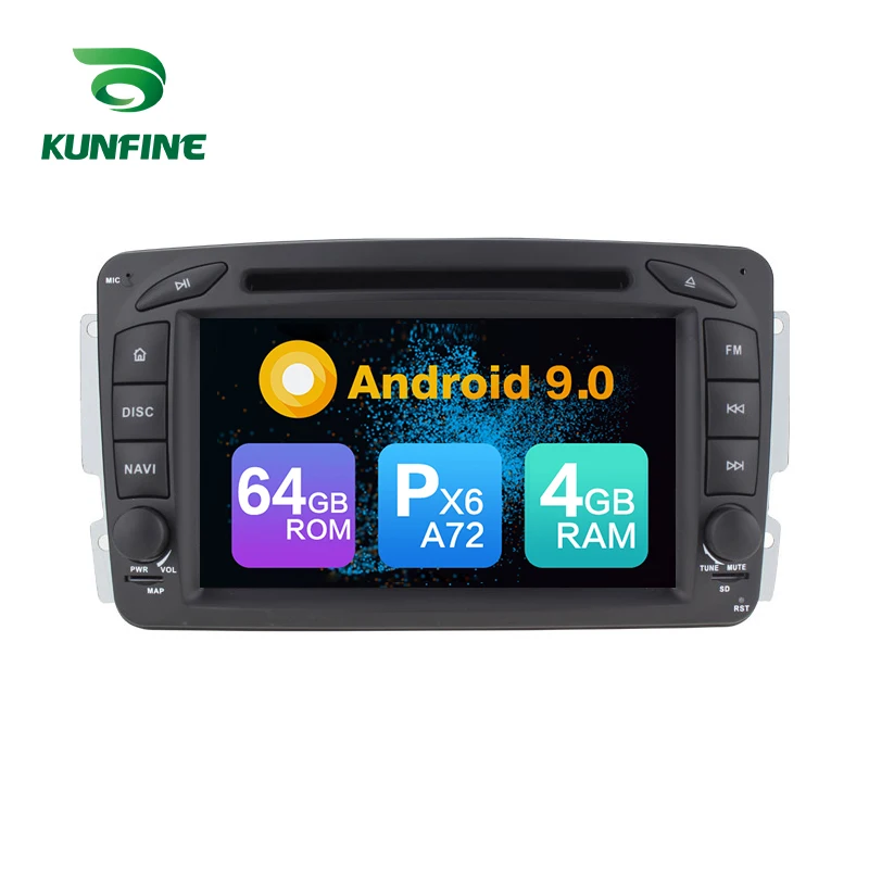 Android 9 0 Core PX6 A72 Ram 4G Rom 64G Автомобильный DVD GPS мультимедийный плеер стерео для Benz Vito W639