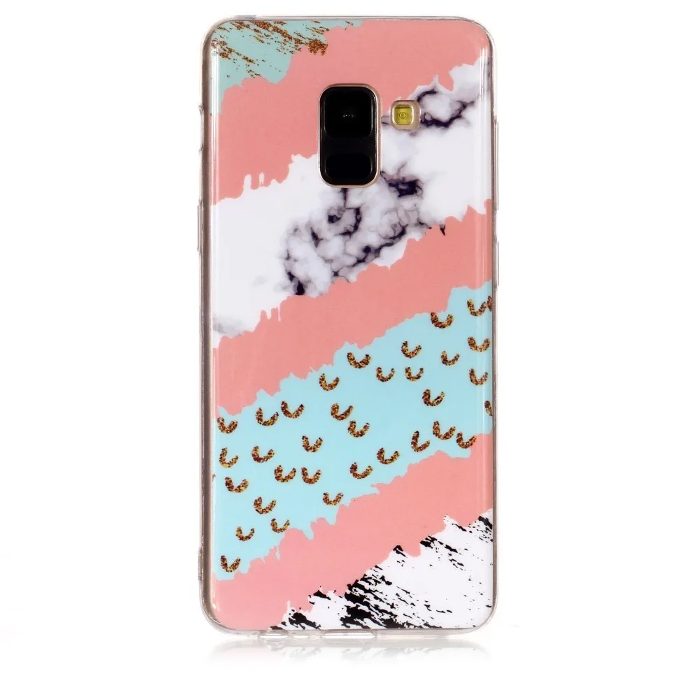 Чехол для Samsung Galaxy J4 J6 J8 A7 A6 A8 Plus 2018 роскошный мягкий чехол накладка из гранита
