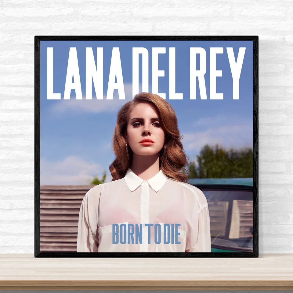 

Lana Del Rey Born To Die Music Cover Poster Print on Canvas Home Decor Wall Art No Frame