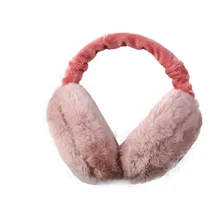 Новинка года наушники для женщин Имитация меха кролика Зимние теплые хлопковые чехлы на ухо рождественские подарки мех