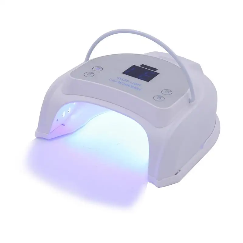 

64W Rechargeable Pro UV LED Gel Nail Lamp Art Polish Dryer Manicure Timer Light For All Gel Nails Art Curing Lamps