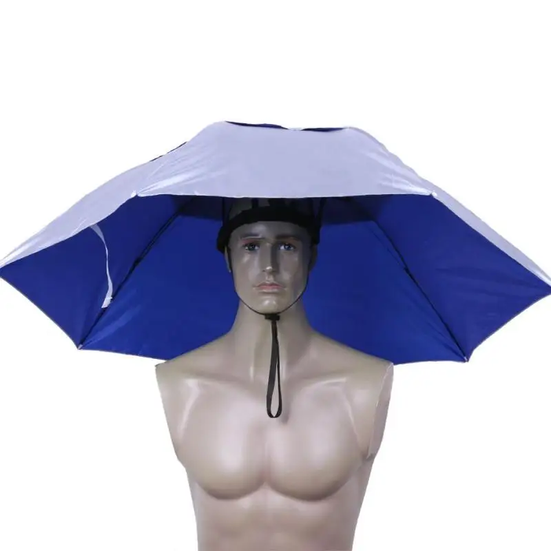 Складной головной убор зонтик шляпа от дождя Рыболовная Шапка головной убор зонтик для рыбалки Пешие прогулки пляжная кепка головные уборы уличное снаряжение
