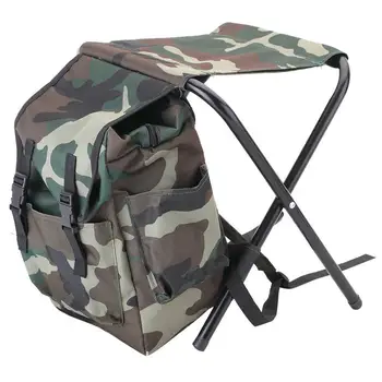 

Camouflage Folding Portable Climbing Fishing Backpack Chair Bag Wide Range Uses Foldable Portable And Convenient Wear-resistant
