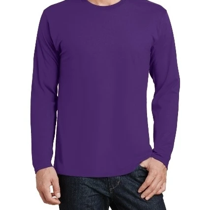 Порт и компания PC450LS мужская с длинным рукавом Fan Favorite Tees Team Purple 6XL| |