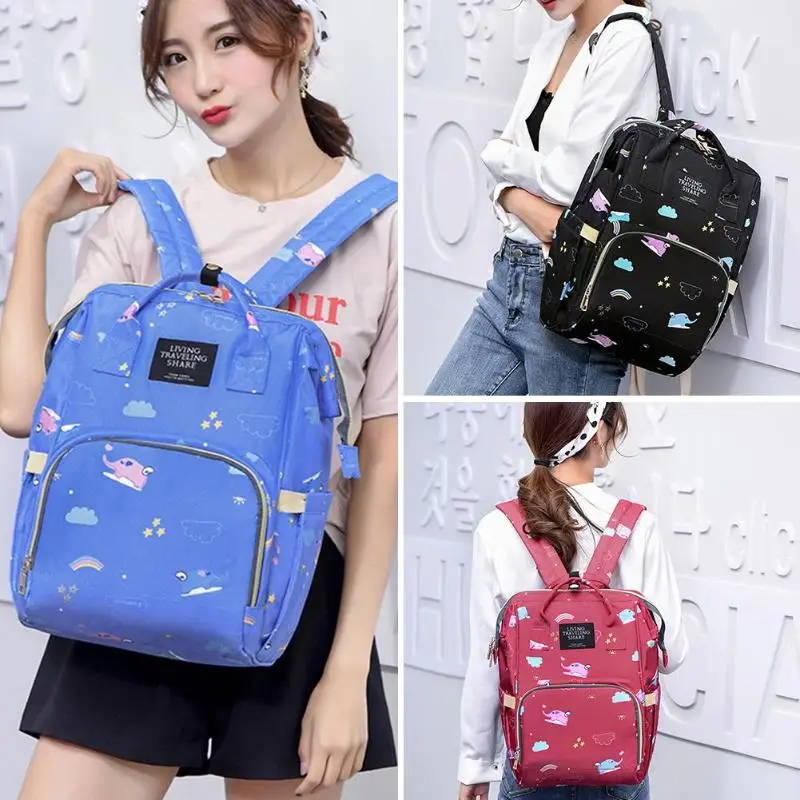 

Nappy Backpack Bag Mummy Large bags Waterproof Mommy Diaper Bag Large Capacity Baby Nappy Nursing Backpack Mom Travel Backpack