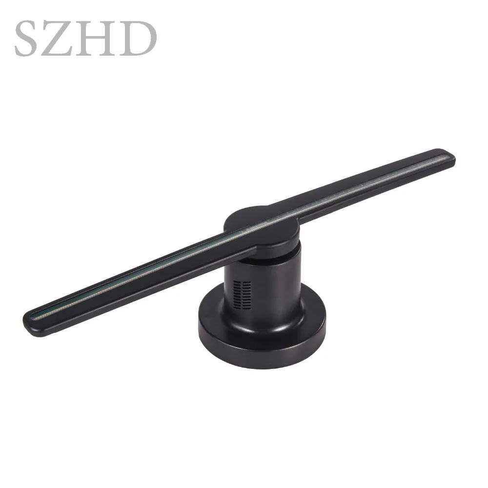 

2019 New Product remote Control 42cm SD card upload 3D Hologram Fan Projector Holographic