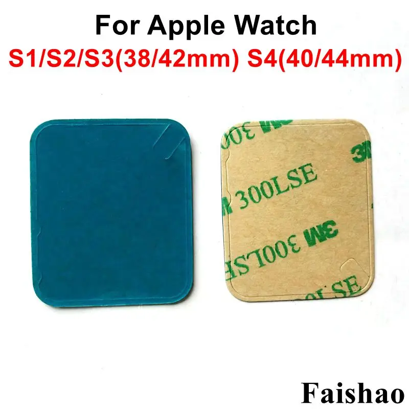 FaiShao 2 шт./лот ЖК экран клейкая наклейка для Apple Watch серии 1 3 4 38 мм 42 40 44 мм|Наклейки