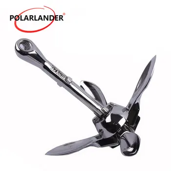 

1 Pc Stainless Steel Boat Folding Grapnel Anchor 0.7 KG Docking Hardware Durable For Boat Marine Yacht