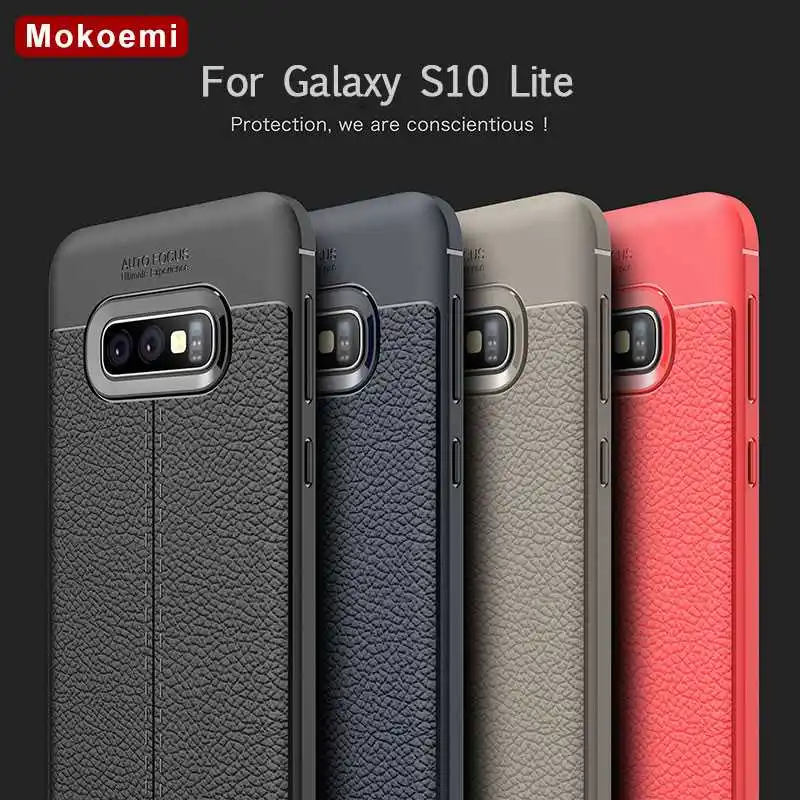 

Mokoemi Lichee Pattern Shock Proof Soft 5.8"For Samsung Galaxy S10 Lite Case For Samsung Galaxy S10 Lite Cell Phone Case Cover