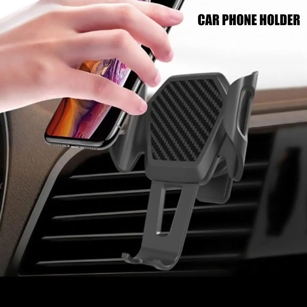 

Car Air Vent Mobile Phone Holder Adjustable Auto Lock And Release One Hand Operate Multi-function Universal Navigation Stand