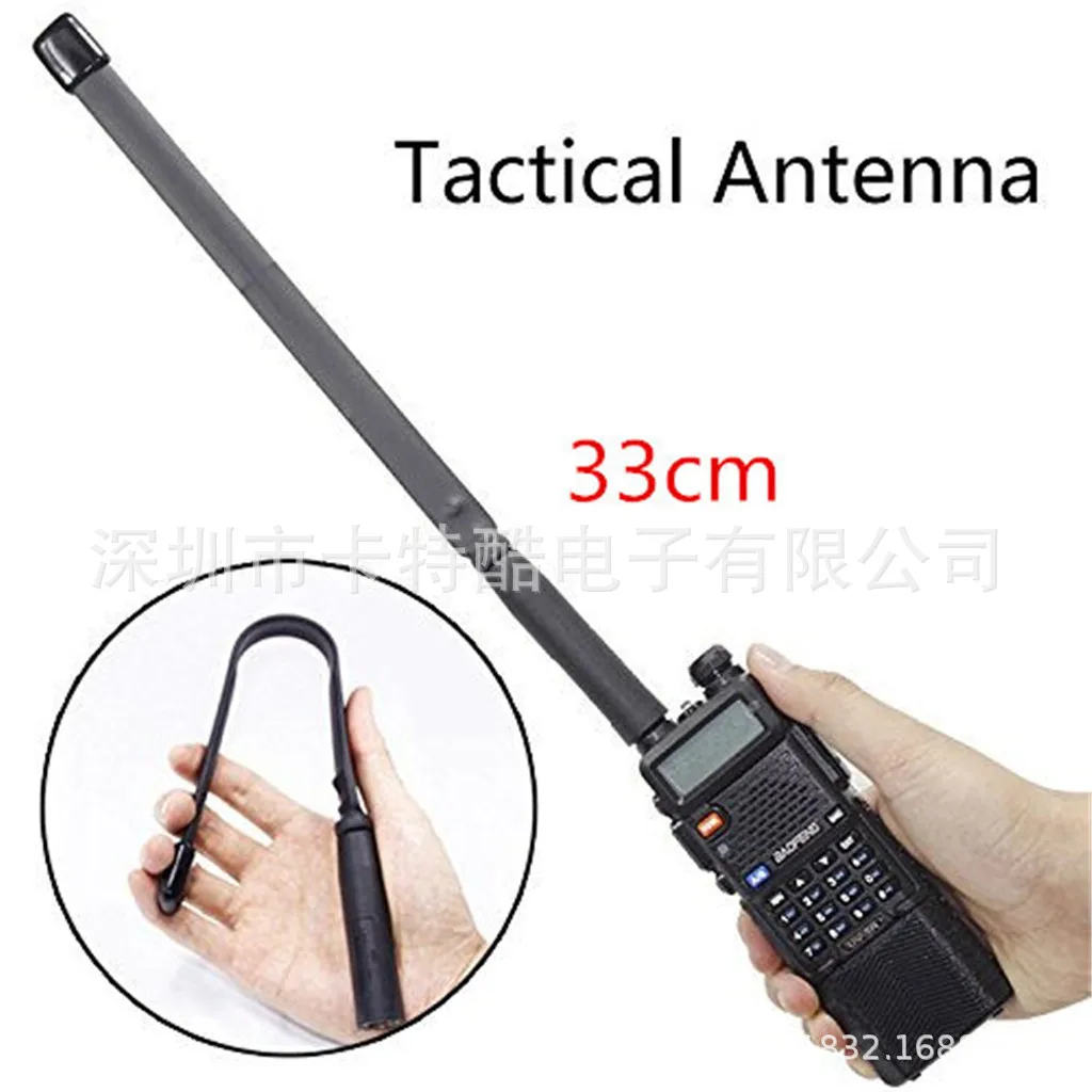 20pcs 2018 CS Tactical Antenna SMA-Female Dual Band VHF UHF 144/430Mhz Foldable For Walkie Talkie Baofeng UV-5R UV-82 UV5R | Мобильные