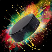 1 шт оптом пустые Хоккейные шайбы-официальное регулирование Высокое качество зимняя практ Хоккейная Шайба прочная Резина