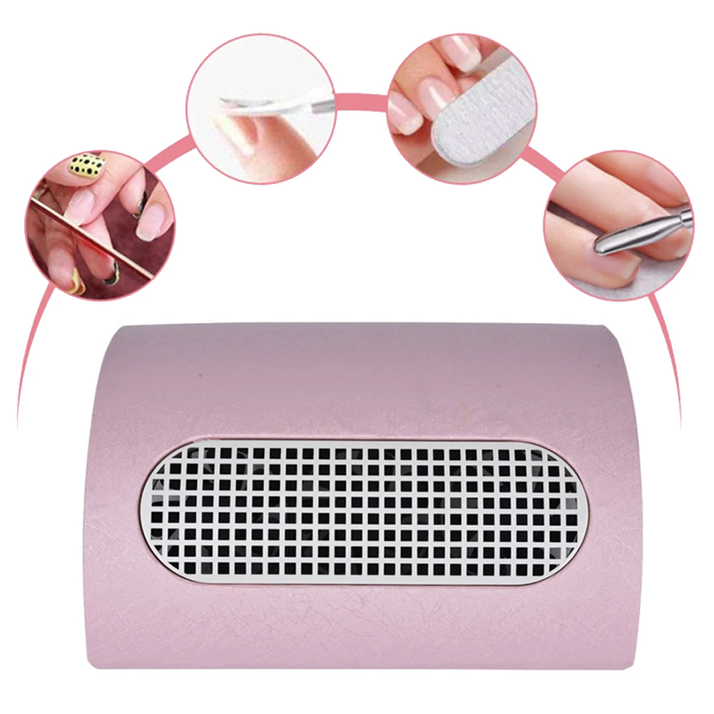 

3 Fans High Power Nail Dust Collector Easy Operation Adjustable Speed 2 Level Professional Manicure US/EU Plug Strong Suction