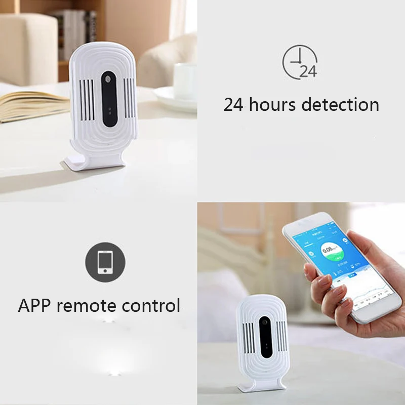 Beste Wifi Gas Analyzers Digitale Formaldehyde HCHO   TVOC   CO2 Detector Meter Tester Sensor Air Kwaliteit JQ 200