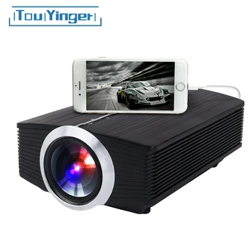 

Touyinger T2A wired mirroring Mini Projector LED for iPhone Android Smart Mobile phone YG510 Full HD Video Portable Home Theater