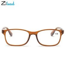 Zilead Мода Смола Сверхлегкий очки для чтения Для мужчин Для женщин высокое качество TR90 ясно Материал по рецепту для чтения очки