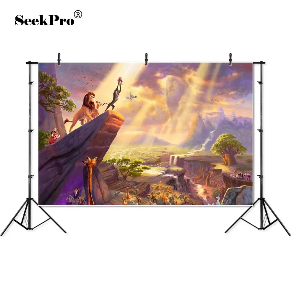 

Personalized Vinyl Lion king baboon animals lion children baby Photography Background professional indoor studio Photo Backdrops