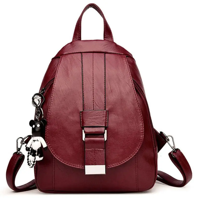 

Women Vintage Backpacks For School Small Shoulder Bag Preppy Style Female Backpack For Teenage Girls Sac a Dos Softback New