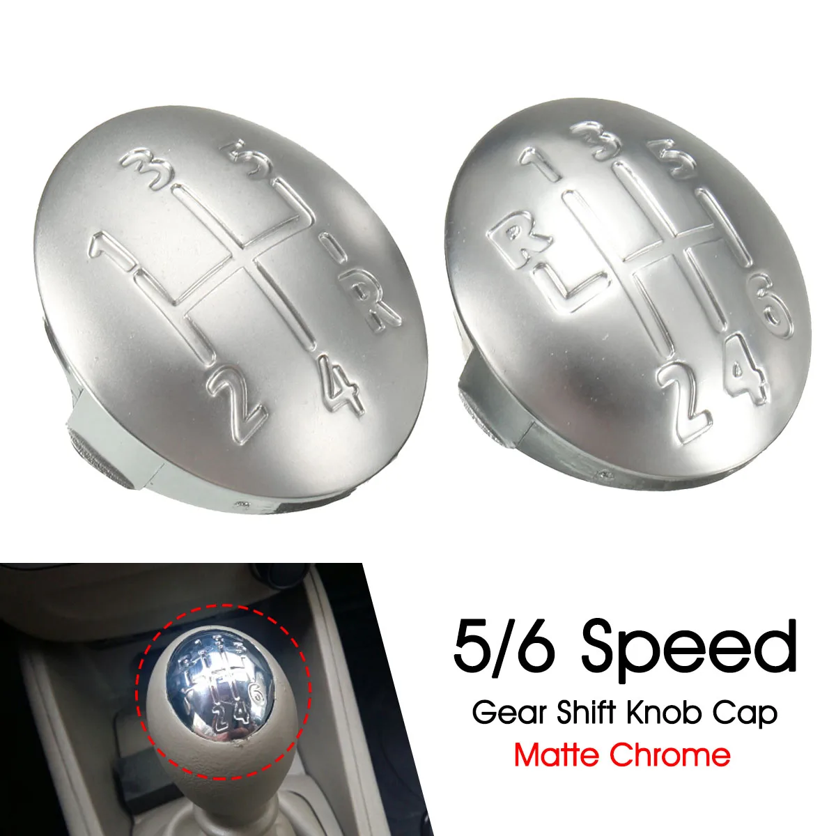 5/6 скорость автомобиля Хромированная ручка переключения передач крышка Крышка для Renault Clio Megane Scenic Twingo 1996-2011