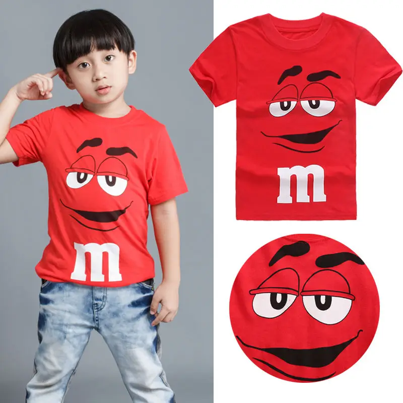 Cartoon Tee Kids Boy Short Sleeve Cotton T-shirt Top Blouse Toddler 2 3 4 5 6 7T