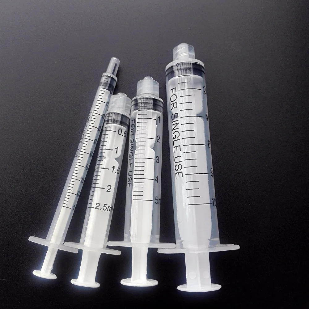 

50pcs , 1ml,2.5ml,5ml,10ml syringe with blunt needles use for industrial injection needle size 14G~25G For Choose , Non-sterile
