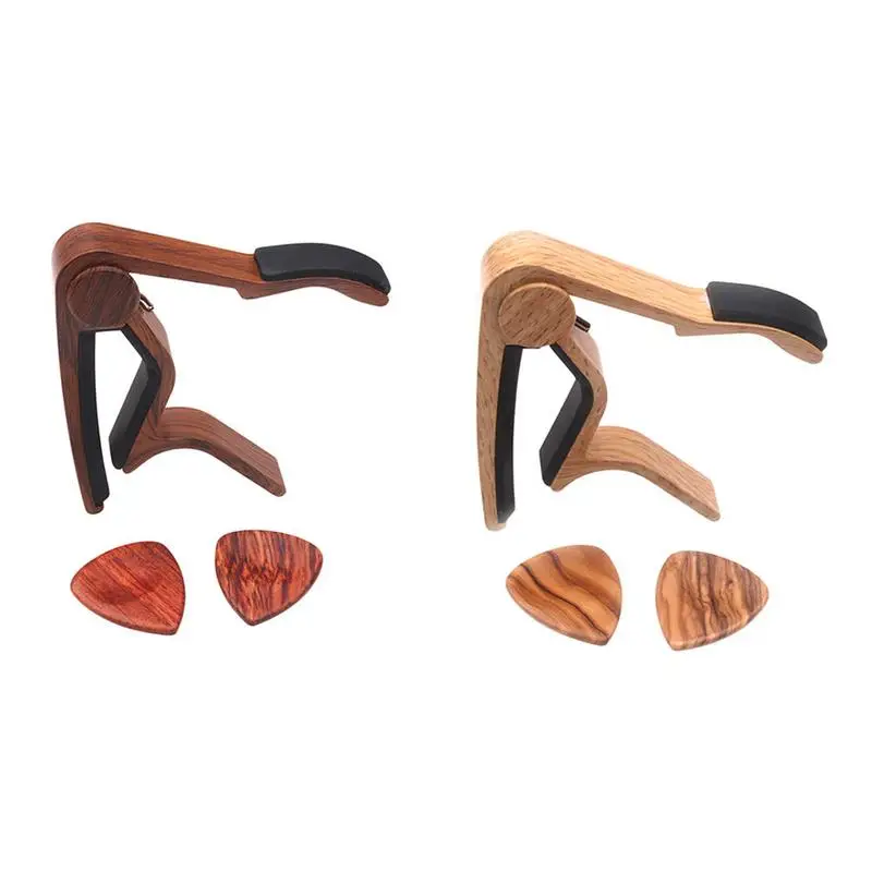 Wood Guitar Adjustment Clip 6 String Acoustic Guitar Capo Zinc Alloy
