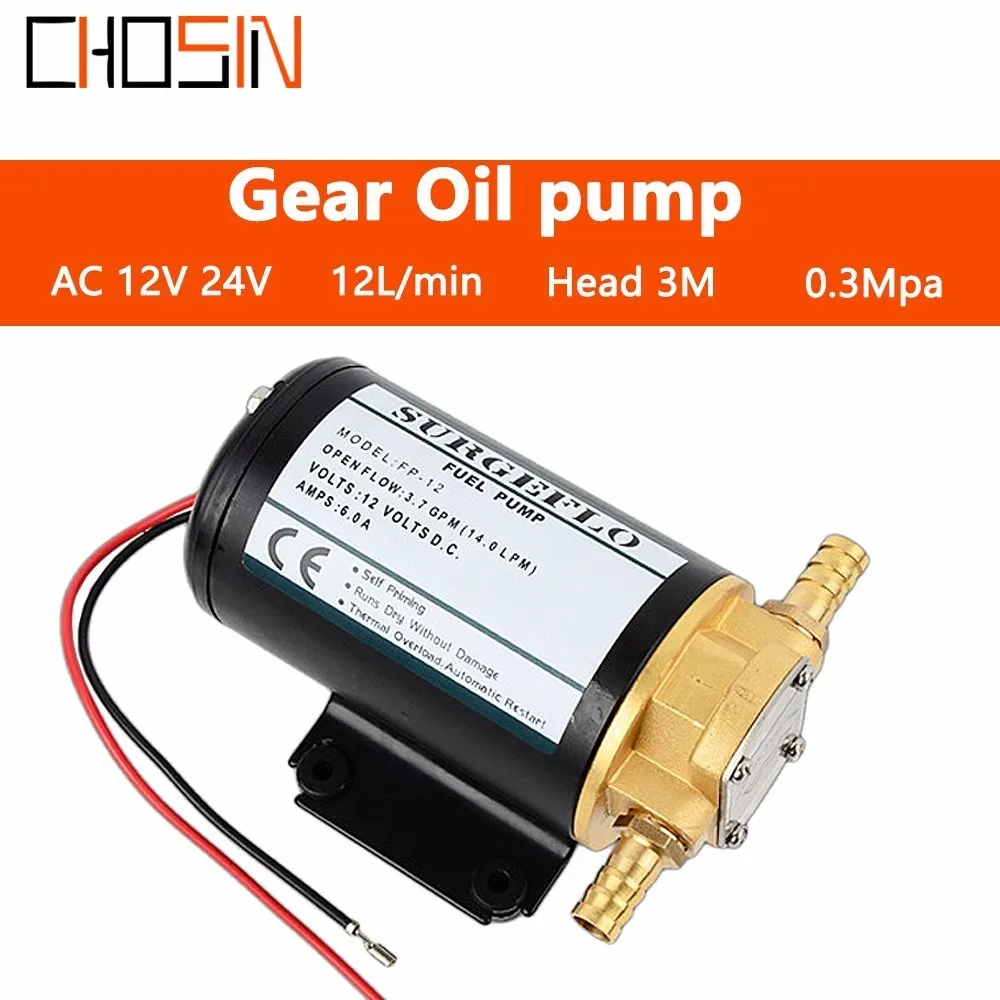 Electric DC 12/24V Gear Oil Pump Professional Grade Lubrication Pump Diesel  Pump