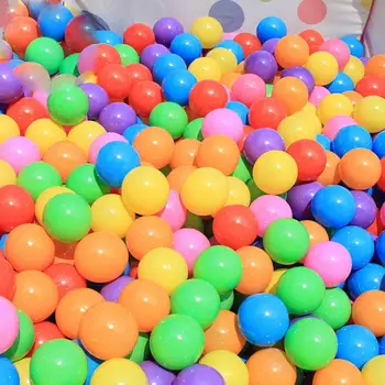 

100pcs 5.5cm Fun Soft Multicolor Plastic Ocean Ball Baby Kids Swim Pit Toys Colorful High Quality Material Non-toxic No Smell