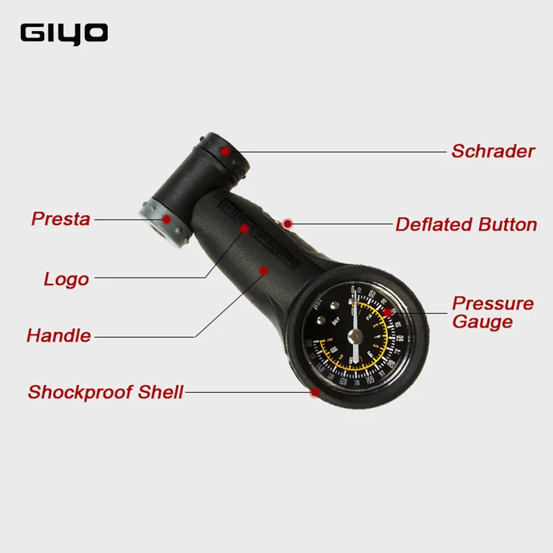160 PSI Профессиональный датчик для велосипедных шин клапаны Schrader Presta давления