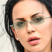 Винтажные стимпанк Солнцезащитные очки Мужские брендовые дизайнерские черные красные солнечные очки Женские Модные прямоугольные маленькие солнцезащитные очки Панк очки UV400