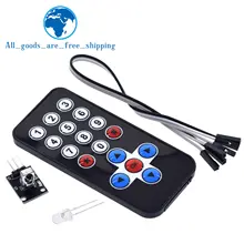 TZT 1LOT Infrarot IR Drahtlose Fernbedienung Modul Kits DIY Kit HX1838 Für Arduino Raspberry Pi