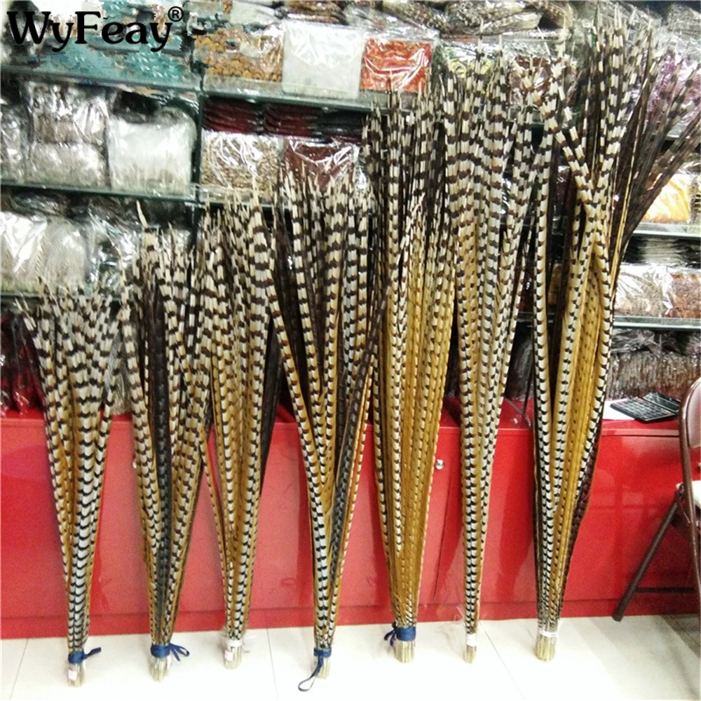

10Pcs 30-180CM Natural long Rare Pheasant Tail Feathers TOP High Quality DIY Party Wedding Decorations Halloween Pheasant plumes