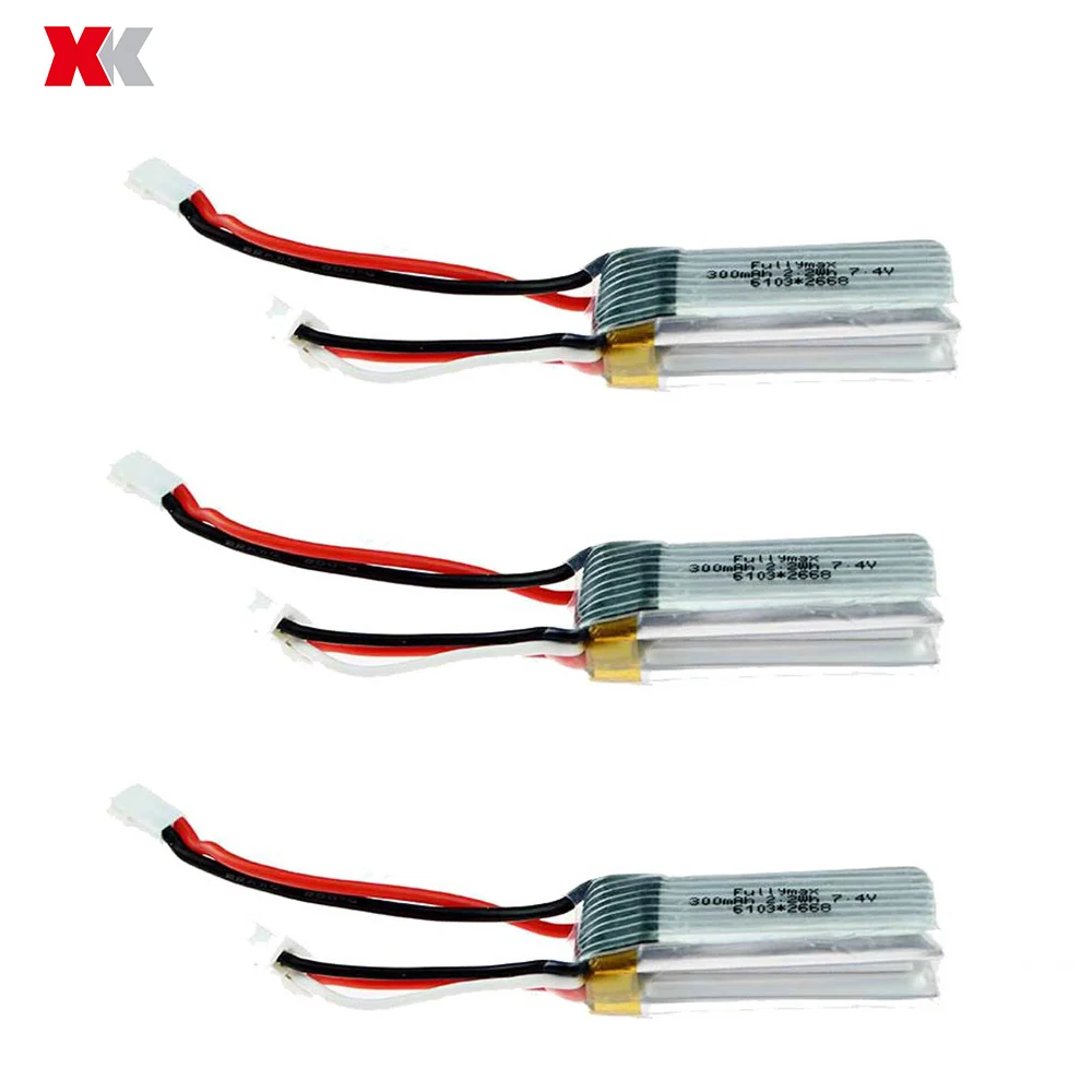 1 шт./2 шт./3 шт. XK A430 2 4G 5CH RC самолет запасных частей 300 мА/ч 7 4 V 20C Lipo Батарея для