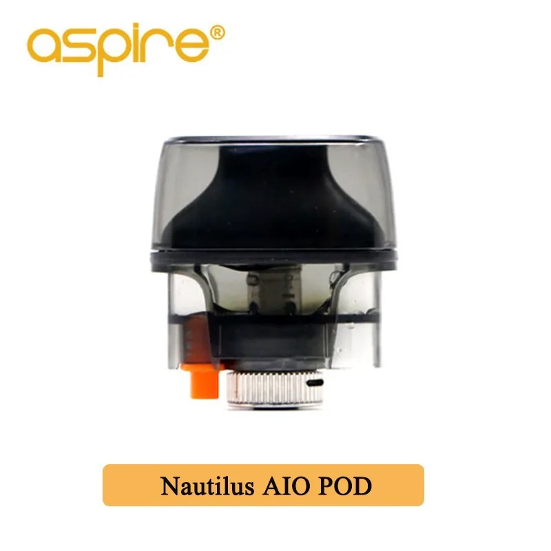 Original Aspire Pod Vape Nautilus AIO kit fit BVC coil 1.8ohm Support Nic Salt Built-in 1000mAh battery 4.5ml/2.0ml E Cigarettes