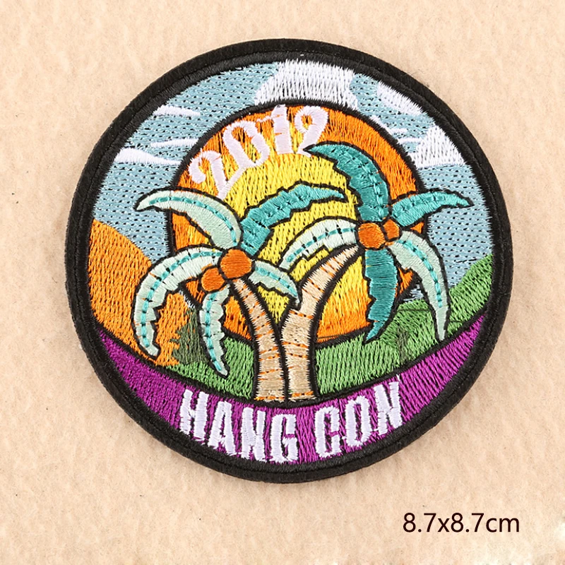 

Sunshine scenery badge Patch High-end Garment Accessories DIY Clothes Lovely badge Iron on clothes