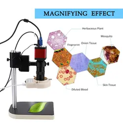 1,3 мегапикселя промышленных набор микроскопов 60F/S VGA HD мультимедийный Интерфейс микроскоп Камера 56 СВЕТОДИОДНЫЙ Кольцо света и подставка