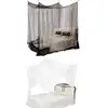 Zerodis Mosquito Net Black White For Double Four Corner Bed  Post Bed Canopy Mosquito Net Full Queen King Size Bedding ► Photo 3/6