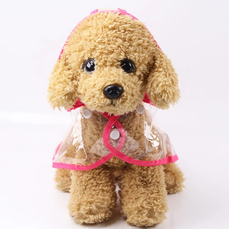 

Transparent Pet Dogs Raincoat PVC Waterproof Rain Coat Pets Small Dogs Raincoats Light Clothing With Hood