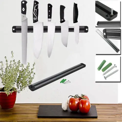 

Magnetic Knife Holder Wall Mount Kitchen Accessories Magnet Bar Storage Rack
