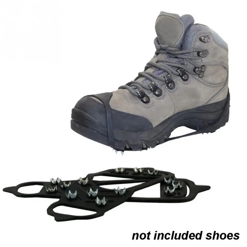 1 Pair Outdoor Ice Floes Gripper 8 Nails Snow Crampons Strap Climbing Cleats Spikes Non Slip Boots Silicone Ice Stud Shoes Grip 1 Pair Outdoor Ice Floes Gripper 8 Nails Snow Crampons Strap Climbing Cleats Spikes Non Slip Boots Silicone Ice Stud Shoes Grip