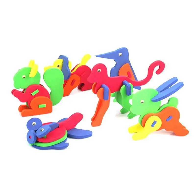 De espuma EVA 3D creativo DIY hecho a mano animales rompecabezas de rompecabezas montado juguetes rompecabezas de los niños en bois, juguetes educativos, De espuma EVA 3D creativo DIY hecho a mano animales rompecabezas de rompecabezas montado juguetes rompecabezas de los niños en bois, juguetes educativos,