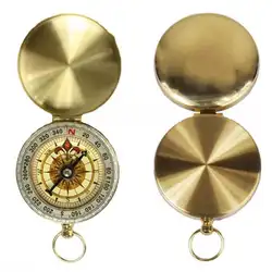 Унисекс прочный водостойкий круглый карман на кнопках, как изображение светящееся, многоцелевой часы компас