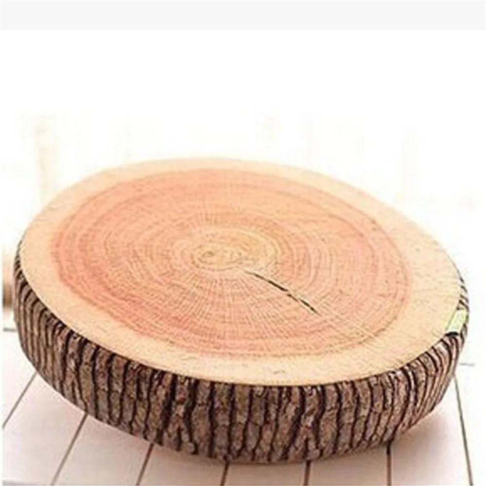 Home Sofa Cushion Wood Design Log Soft Chair Pillow Gift YS