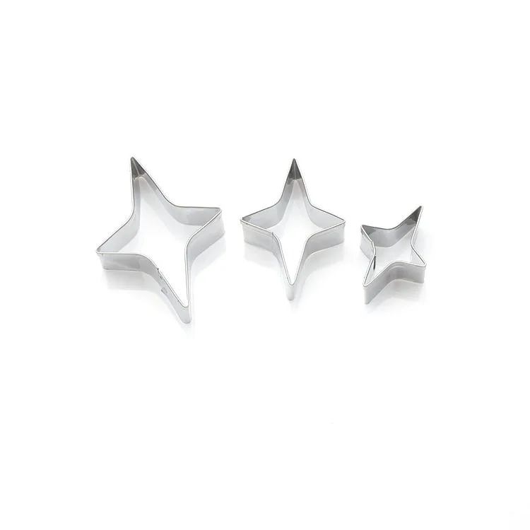 

New Stainless Steel Quarter Star Cutting Mould Soft Pottery Ultra-Light Clay Tools Cutter