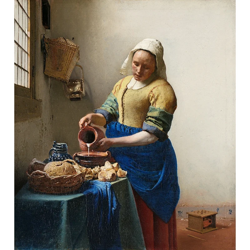 

New-World Famous Painting"The Milkmaid"5D Diy Diamond Painting Full Square Diamond Embroidery Sale Rhinestones Picture