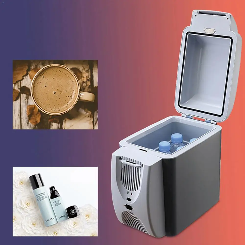 Автомобильный мини-холодильник 12V холодильник с морозильной камерой нагреватель 7L Авто морозильник и Теплее Холодильник Портативный Путешествия Электрический холодильник для автомобиля