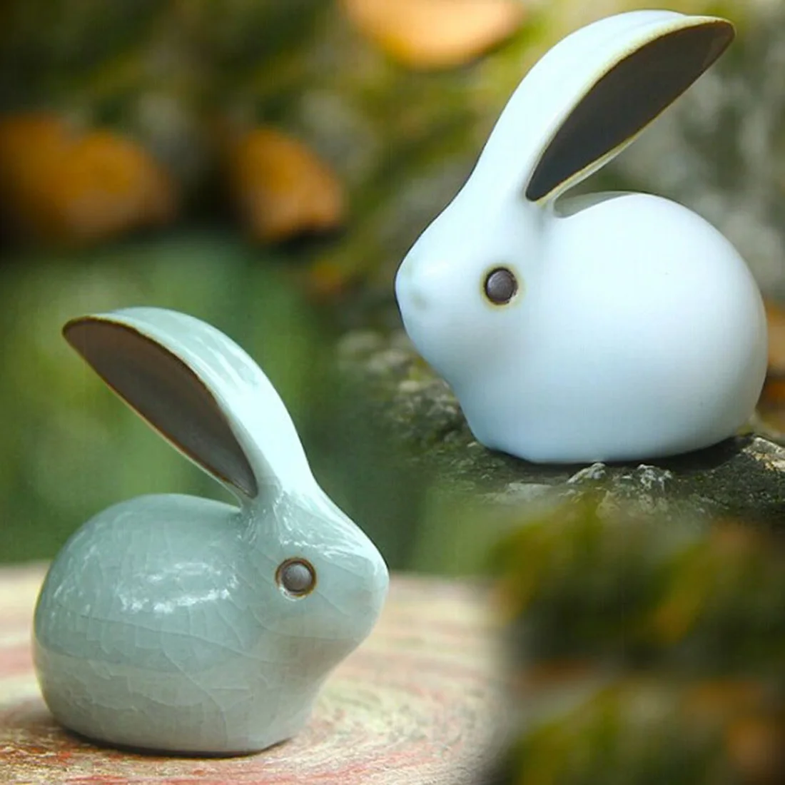 Ru Yao Ge yao Tea Pet Mini Rabbit Decoration Tea Pet Auspicious Pet Tea