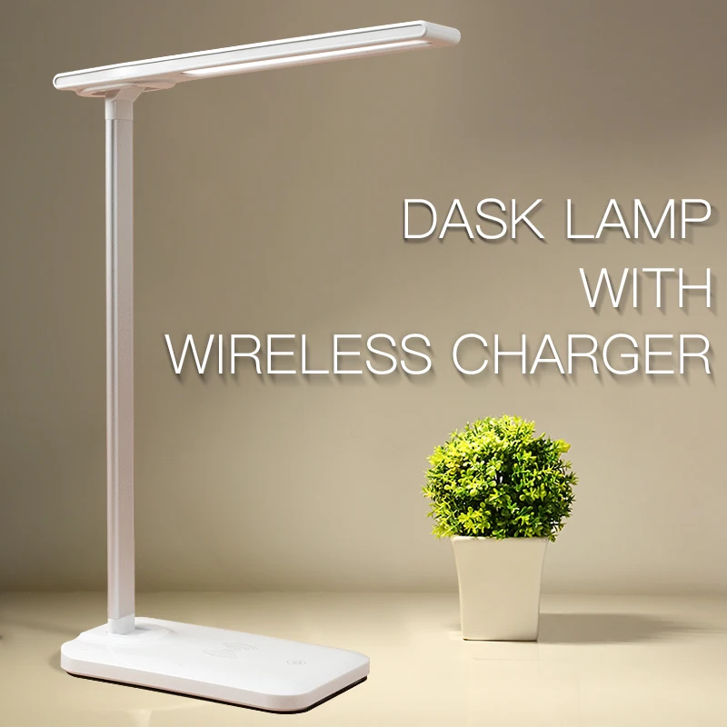 

VEEAII Desk Lamps Wireless Charger For iphone X Samsung led Tabel Light Wireless Charger for Samsung S10 S8 S9 Xiaomi mi 9