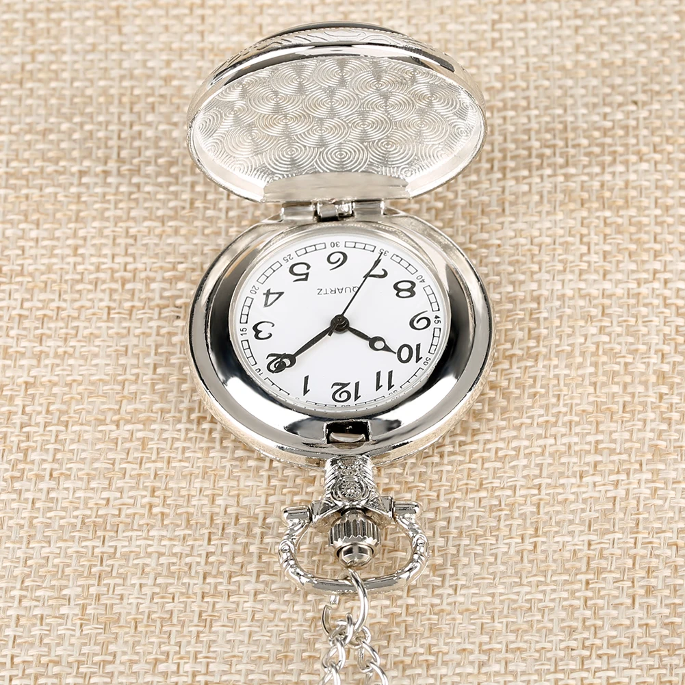 Классическое ожерелье карманные часы на цепочке для бойфренда влюбленной пары узор кварц кулон карманные часы для мужчин